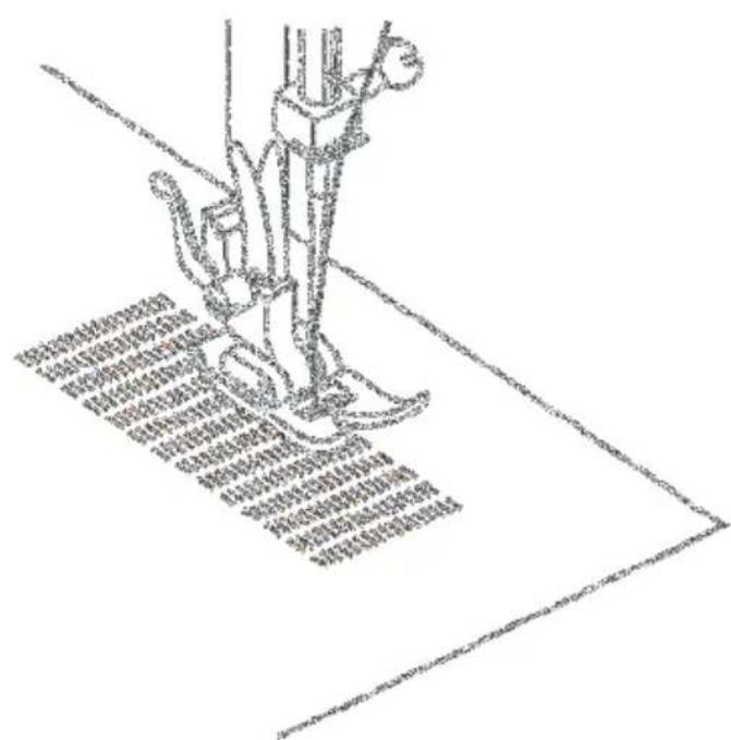 HUSQVARNA Hiclass E20 - Drievoudige zigzagsteek: (2/4) - 5