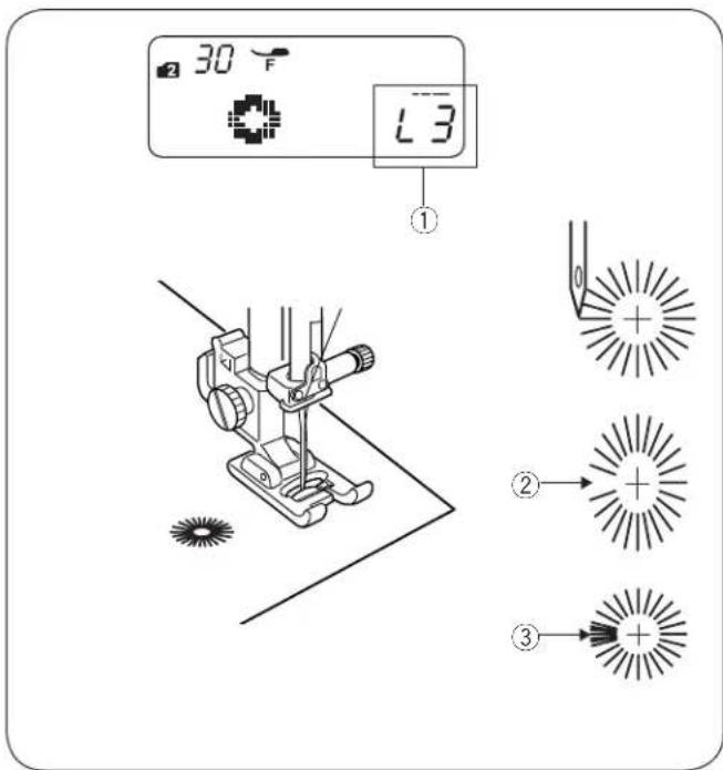 JANOME 4120 - - Adjusting the evenness of the darning - 4