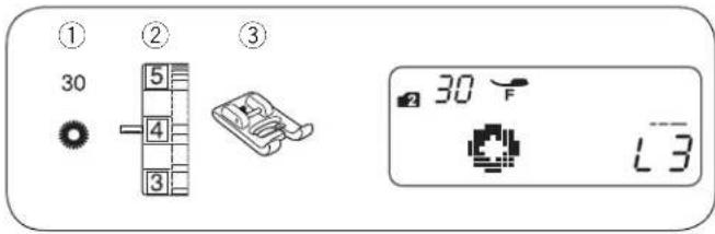 JANOME 4120 - - Adjusting the evenness of the darning - 3