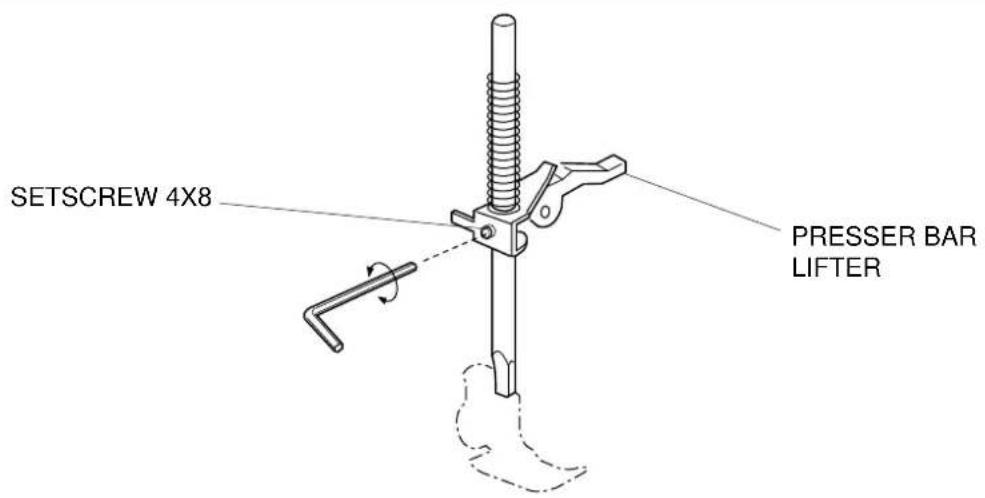 JANOME DC5100 - PRESSER FOOT HEIGHT AND ALIGNMENT - 1