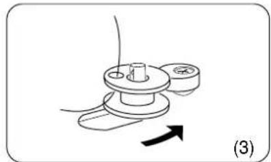 JANOME DC5100 - WINDING THE BOBBIN - 2