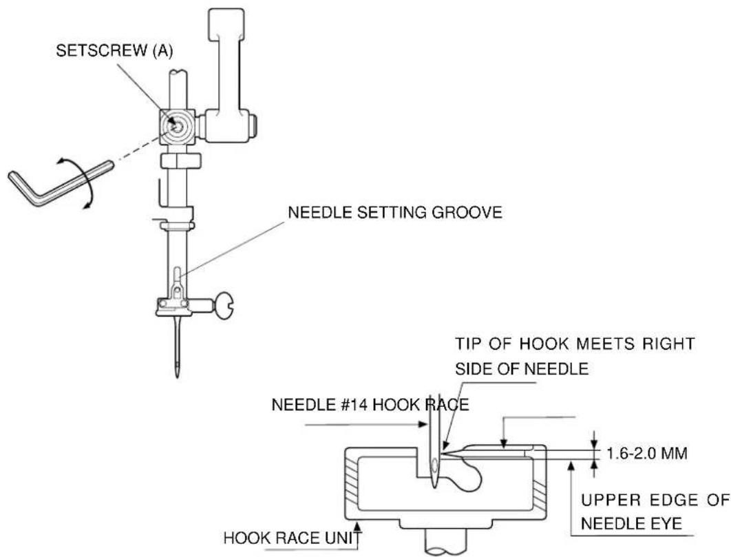 JANOME DC5100 - NEEDLE BAR HEIGHT - 1