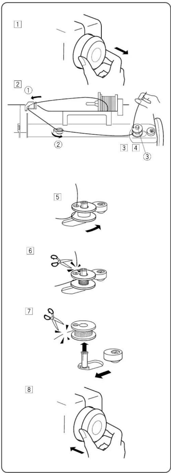 JANOME Jem Gold 3 - Pour une bobine petite ou étroite - 1