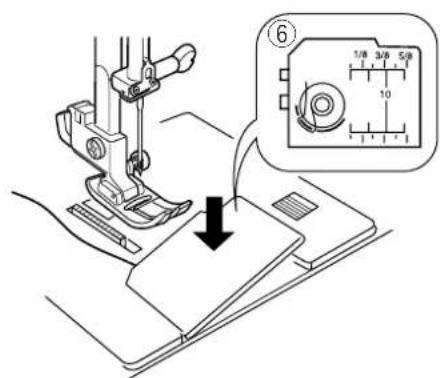 JANOME JP720 - Inserting the bobbin - 5