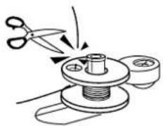 JANOME JP720 - Threading for bobbin winding - 5