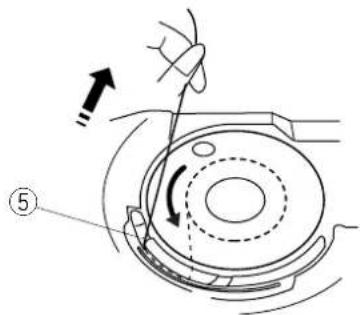 JANOME JP720 - Inserting the bobbin - 4