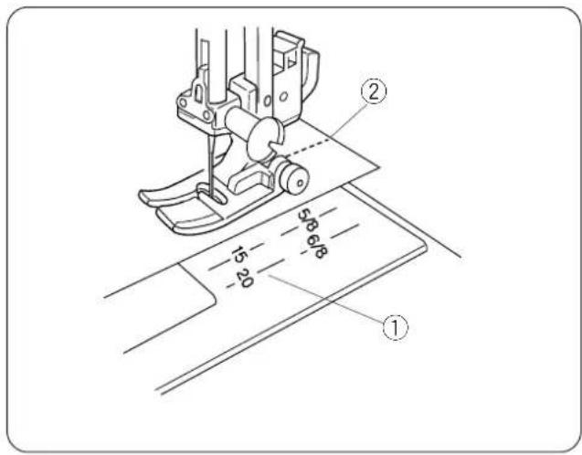 JANOME JP720 - Altering the needle drop position - 1