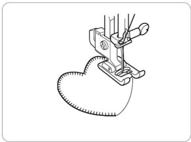 JANOME JP720 - Adjusting the needle drop position - 2