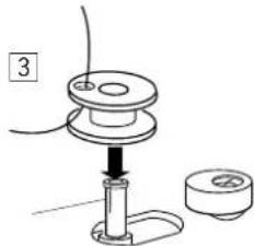 JANOME JP720 - Threading for bobbin winding - 3