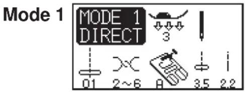 JANOME MC6500 Professional - Selecting the Sewing Mode - 1