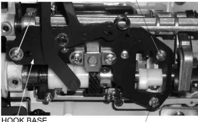 JANOME MC6600P - THE CLEARANCE BETWEEN NEEDLE AND THE TIP OF THE ROTARY HOOK (J) SHOULD BE BETWEEN -0.1 AND +0.05 MM - 2