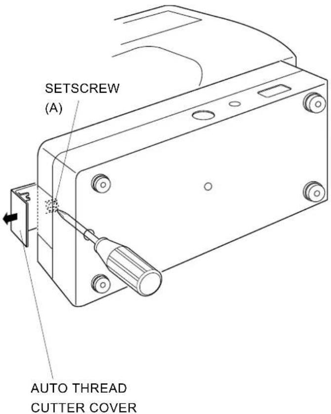 JANOME MC6600P - TO REMOVE AUTO THREAD CUTTER COVER - 1