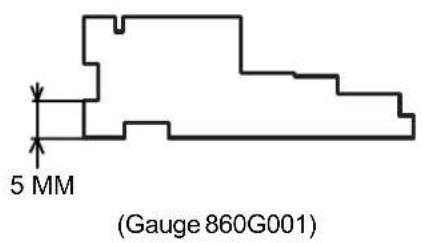JANOME MC6600P - THE CLEARANCE BETWEEN THE SNAP RING E ON THE PLUNGER AND THE YORK SHOULD BE 5 MM. - 2