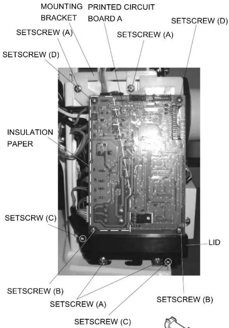 JANOME MC6600P - TO REPLACE CIRCUIT BOARD A AND FUSE - 1