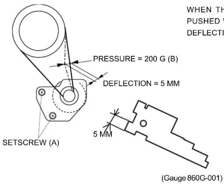 JANOME MC6600P - [CORRECT MOTOR BELT TENSION]: - 1