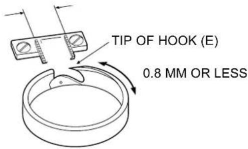 JANOME MC6600P - TO ADJUST THE BACKLASH OF HOOK DRIVE AND LOWER SHAFT GEARS - 2
