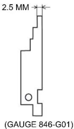 JANOME MC6600P - THE CLEARANCE BETWEEN THE PLUNGER AND THE TOP OF YORK SHOULD BE 2.5 MM. - 2