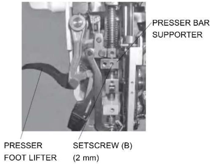 JANOME MC6600P - ADJUSTMENT OF DIRECTION OF PRESSER BAR AND ITS HEIGHT (1) - 2