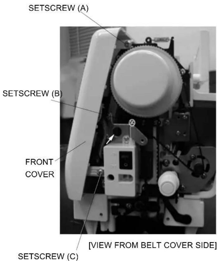 JANOME MC6600P - TO REMOVE FRONT COVER - 1