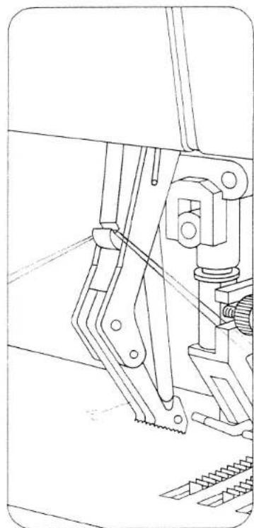 PFAFF 1199 - Attaching the work support, Model 1199/1209 - 7