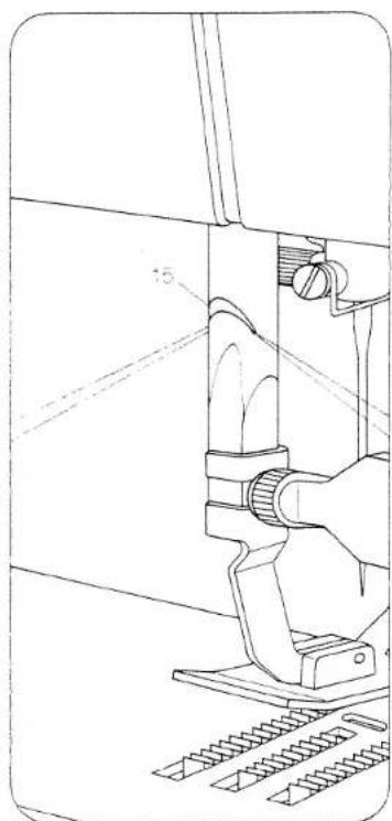 PFAFF 1199 - Attaching the work support, Model 1199/1209 - 6