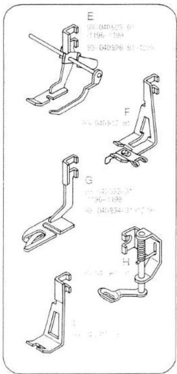 PFAFF 1199 - Sewing feet - 2