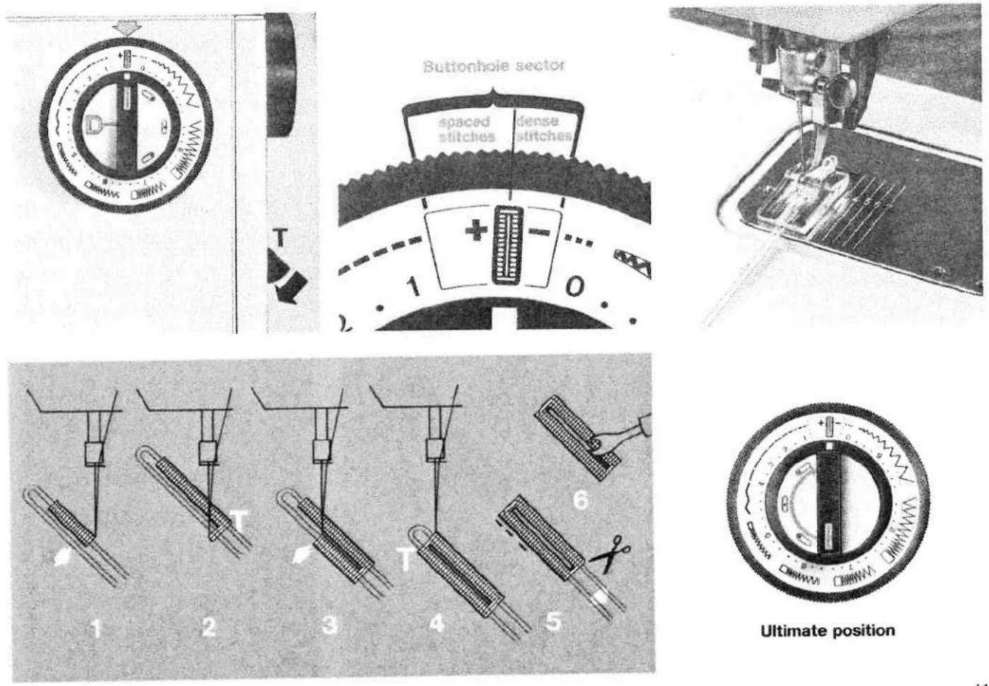 PFAFF 1213 - Sewing buttonholes - 2