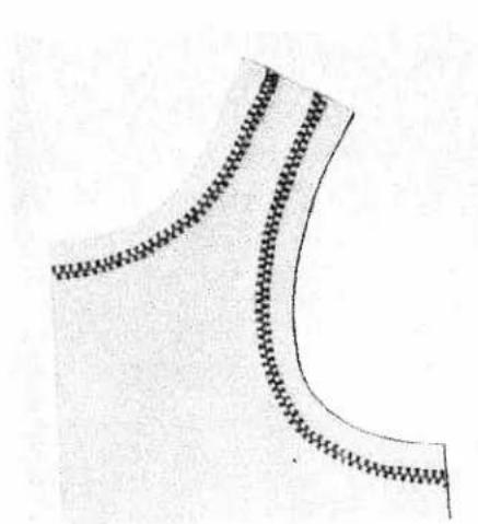 PFAFF 1214 - Inserting patches - 5