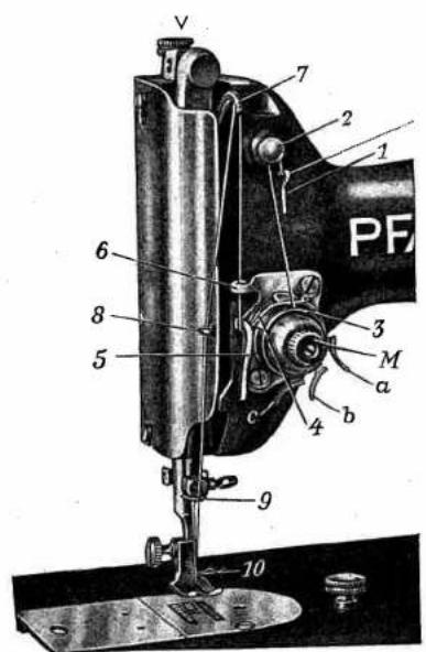 PFAFF 130-6 - To wind the bobbin (Fig. 6) - 1