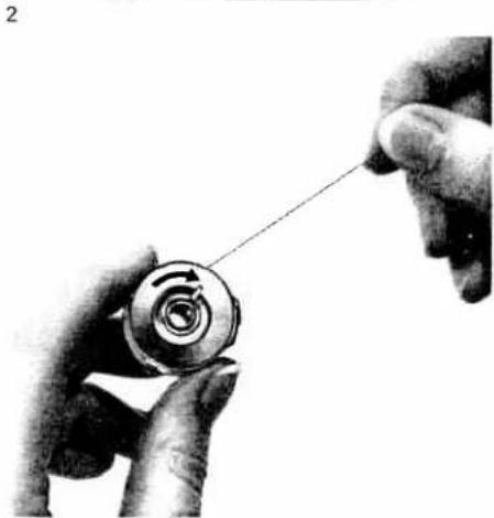 PFAFF 297-1 - Engaging and disengaging the sewing mechanism for bobbin winding - 8