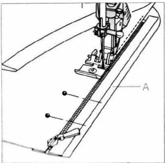 PFAFF 6250 - Inserting zippers concealed on both sides - 2