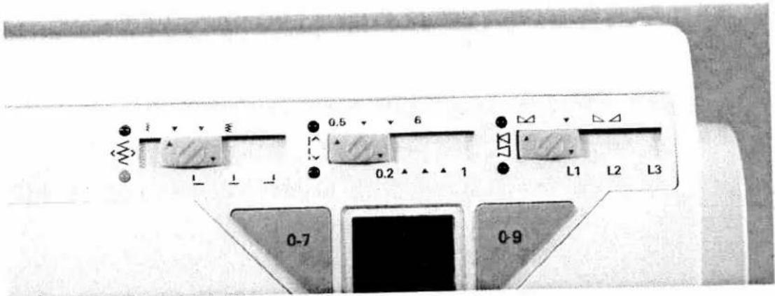 PFAFF 6250 - Setting the stitch width - 1