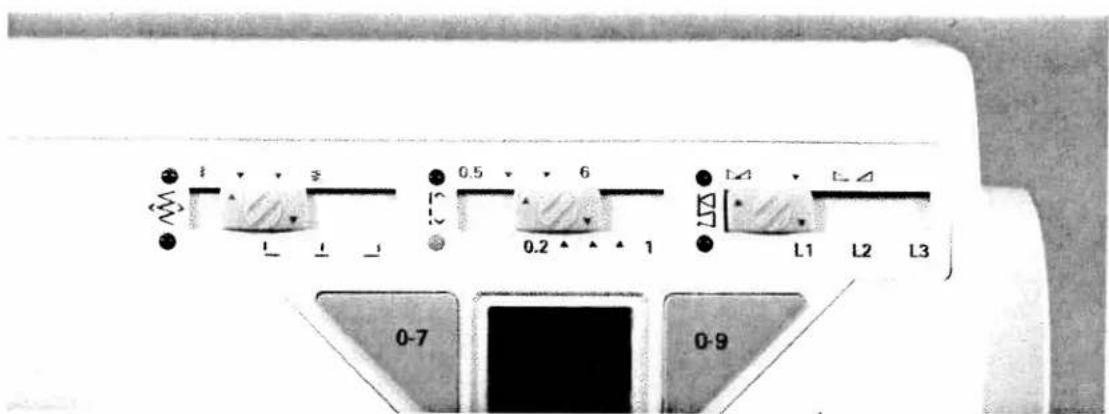 PFAFF 6250 - Setting the length of a buttonhole - 1