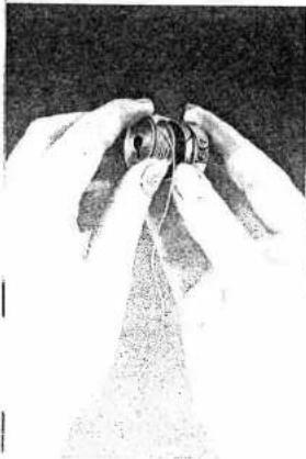 PFAFF 90 - Inserting a Full Bobbin into Bobbin Case - 1