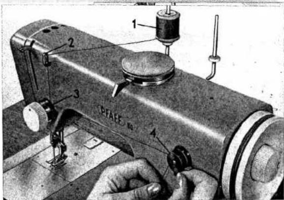 PFAFF 90 - Winding the Bobbin - 1