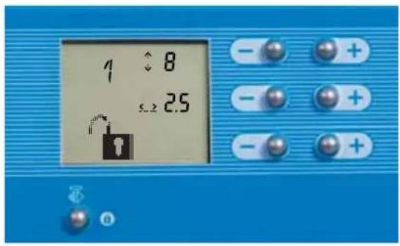 PFAFF ClassicStyle Quilt 2027 - Switching on the "lock" button: - 1