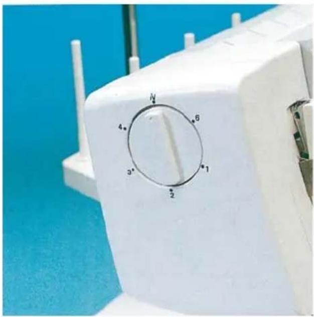 PFAFF coverlock 4852 - Overview of the threading paths and threading sequences - 3