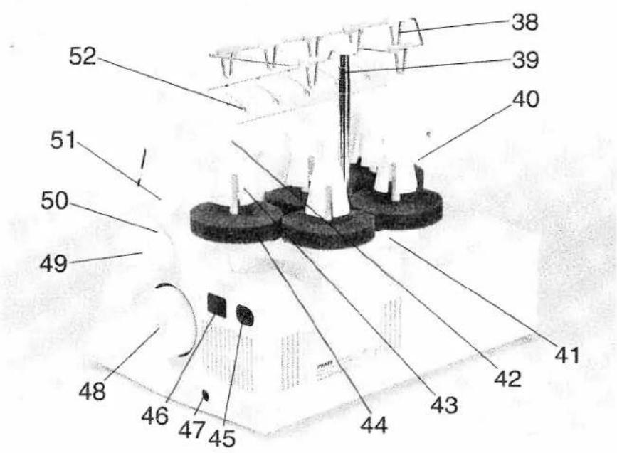 PFAFF coverlock 4872 - Parts of the coverlock 4872 - 1