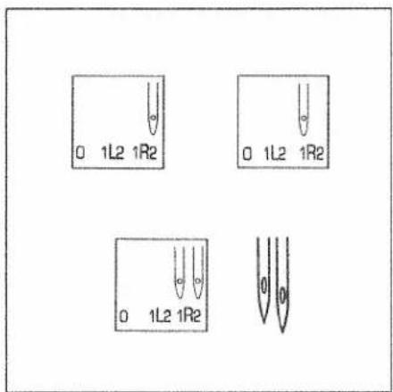 PFAFF coverlock 4872 - Needle position - 1