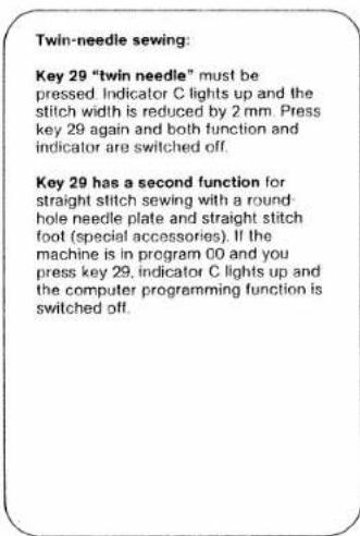 PFAFF creative 1472 - Cancelling a program combination: - 7