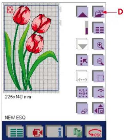 PFAFF creative 2170 - Move the design within the hoop - 4