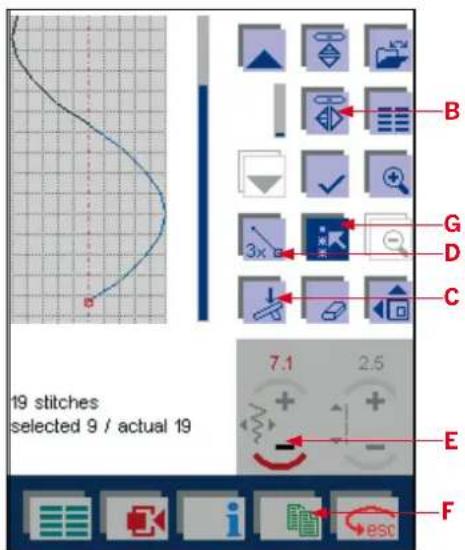 PFAFF creative 2170 - Combining single parts of patterns - 4