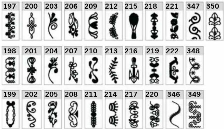 PFAFF creative 2170 - Decorative stitches creative 2170 - 5