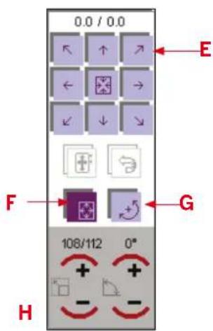 PFAFF creative 2170 - Positioning of designs in the embroidery hoop - 3