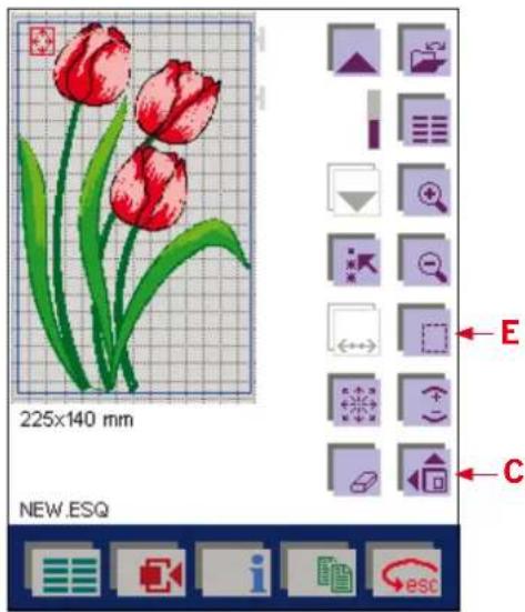 PFAFF creative 2170 - Basting in the embroidery hoop - 1