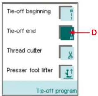 PFAFF creative 2170 - The tie-off program - 1