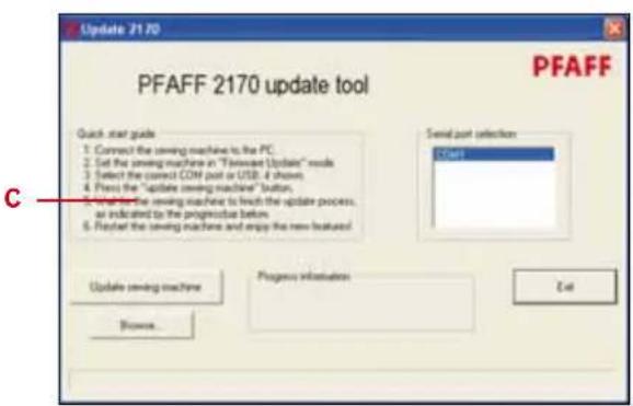 PFAFF creative 2170 - How to update your machine - 2