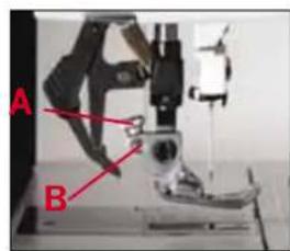 PFAFF creative 2170 - Attaching the embroidery foot - 1