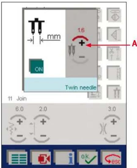 PFAFF creative 2170 - Sewing Maxi stitches with a twin needle - 2
