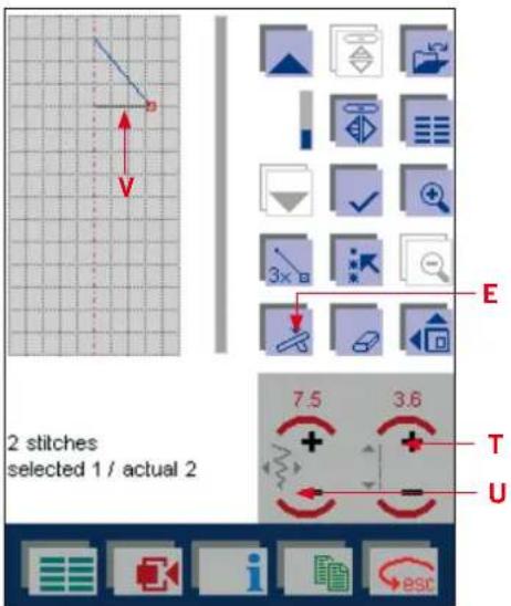 PFAFF creative 2170 - Create a new stitch pattern by placing single stitches - 3